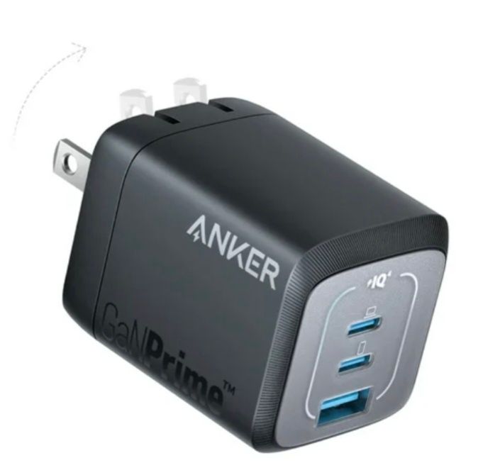 Cargador Anker 67W Pared 3 Puertos (2 USB-C / 1 USB-A) 