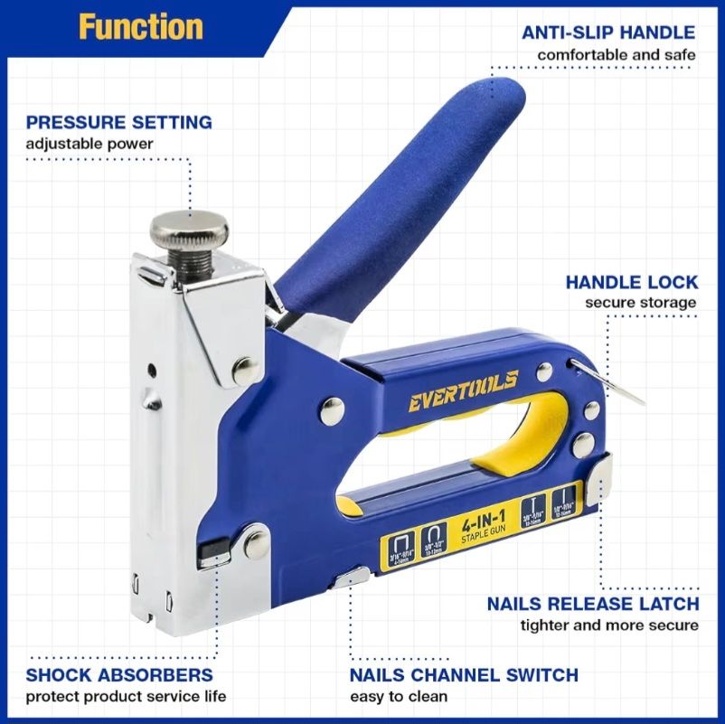 Kit de pistola de grapas 4 en 1