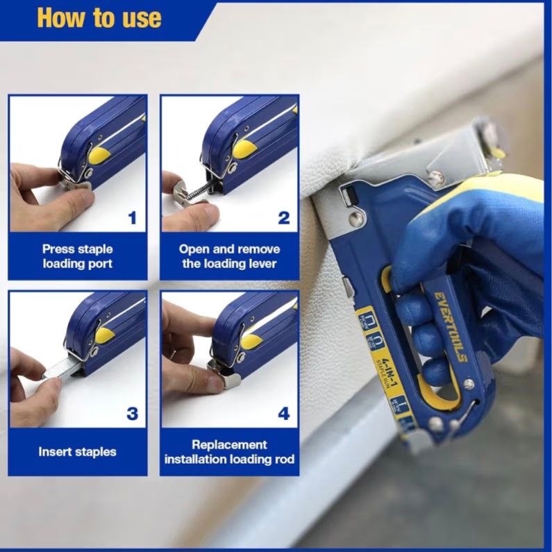 Kit de pistola de grapas 4 en 1