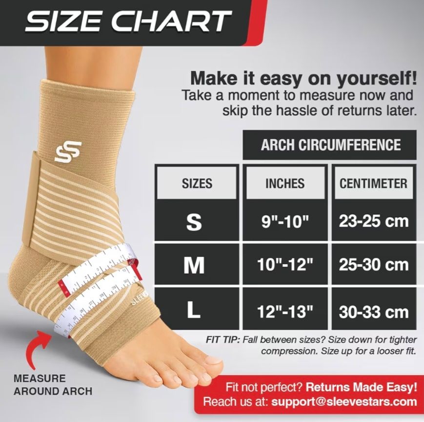 Tobillera de manga con estrellas para mujeres y hombres