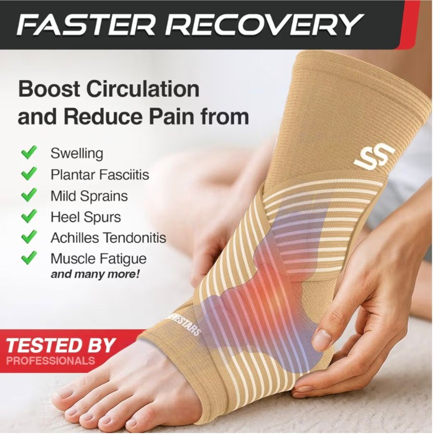 Tobillera de manga con estrellas para mujeres y hombres