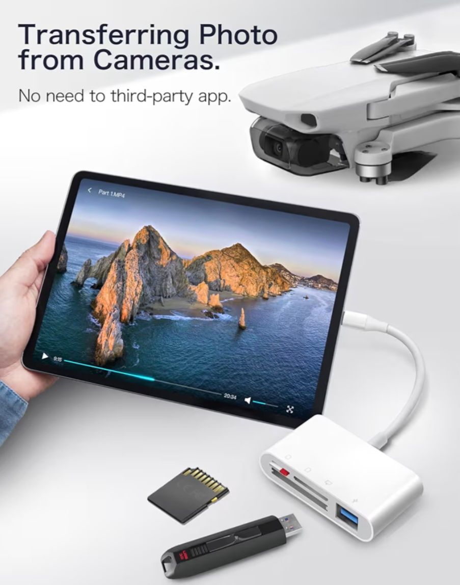 Lector de tarjetas SD USB C 4 en 1