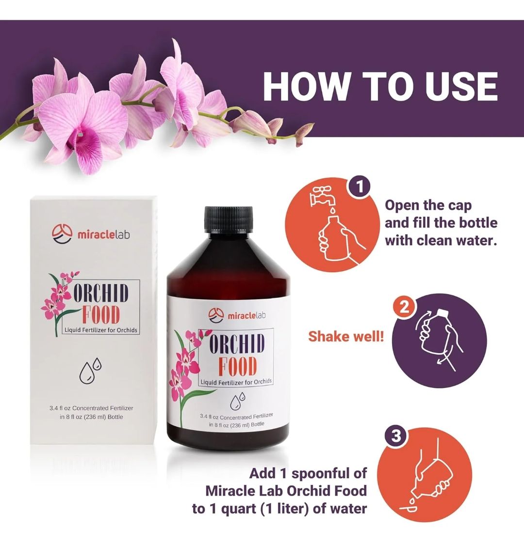 Fertilizante líquido Para orquídeas