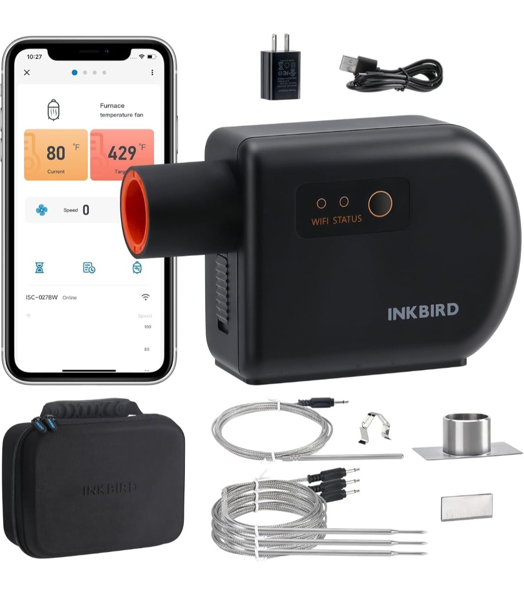 Controlador de temperatura Wi-Fi y Bluetooth para barbacoa