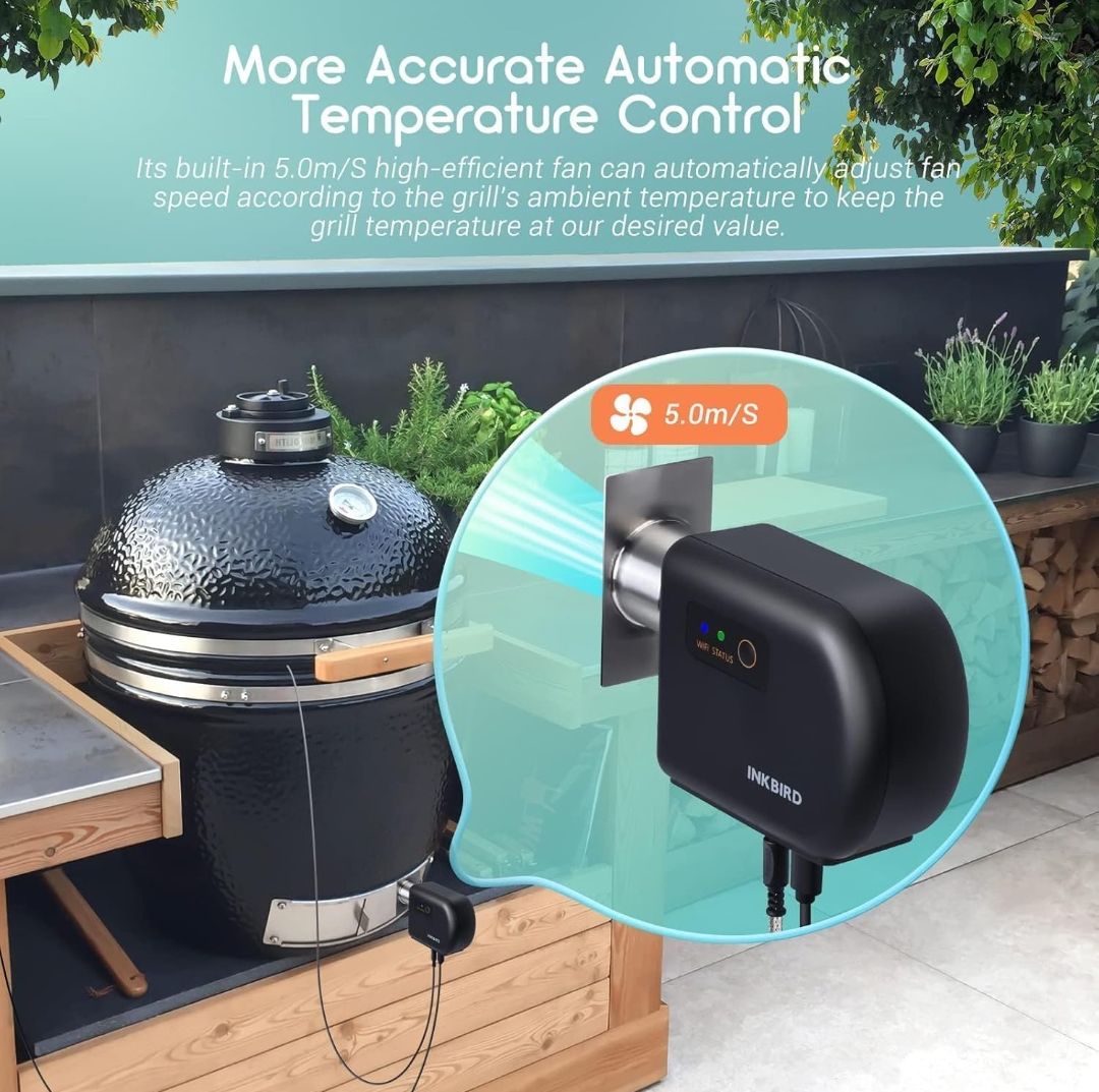 Controlador de temperatura Wi-Fi y Bluetooth para barbacoa