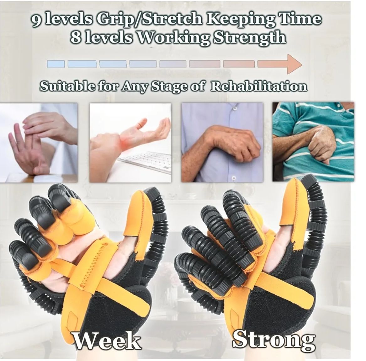 Guantes robóticos de rehabilitación 