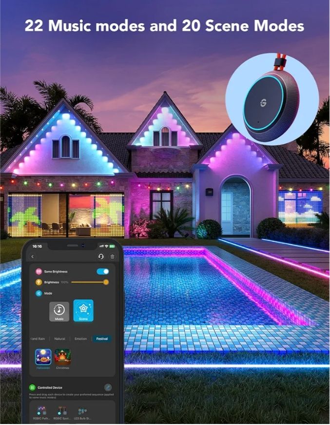 Caja de exhibición de luz para exteriores