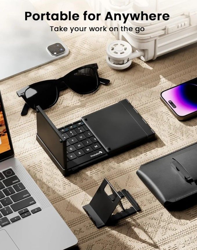 Teclado plegable con panel táctil