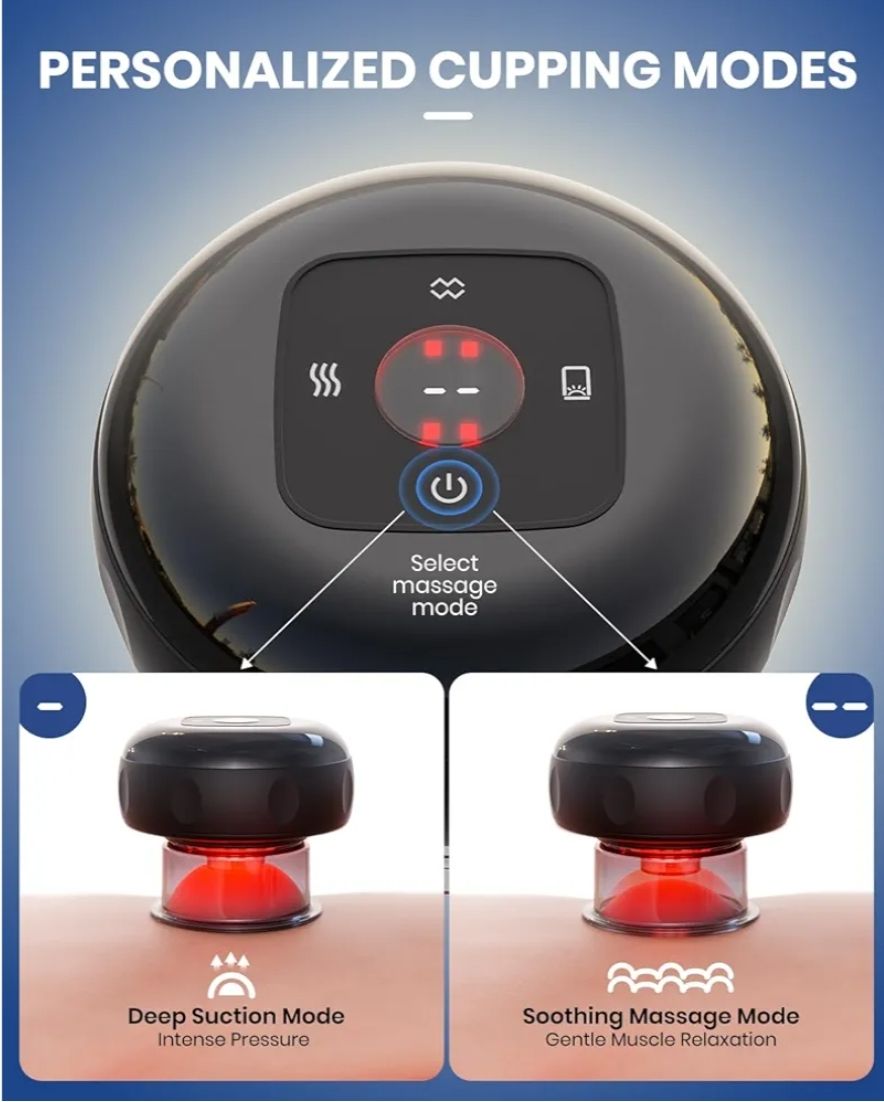 EURPMASK Kit de ventosas eléctrico 5 en 1 con luz roja - 