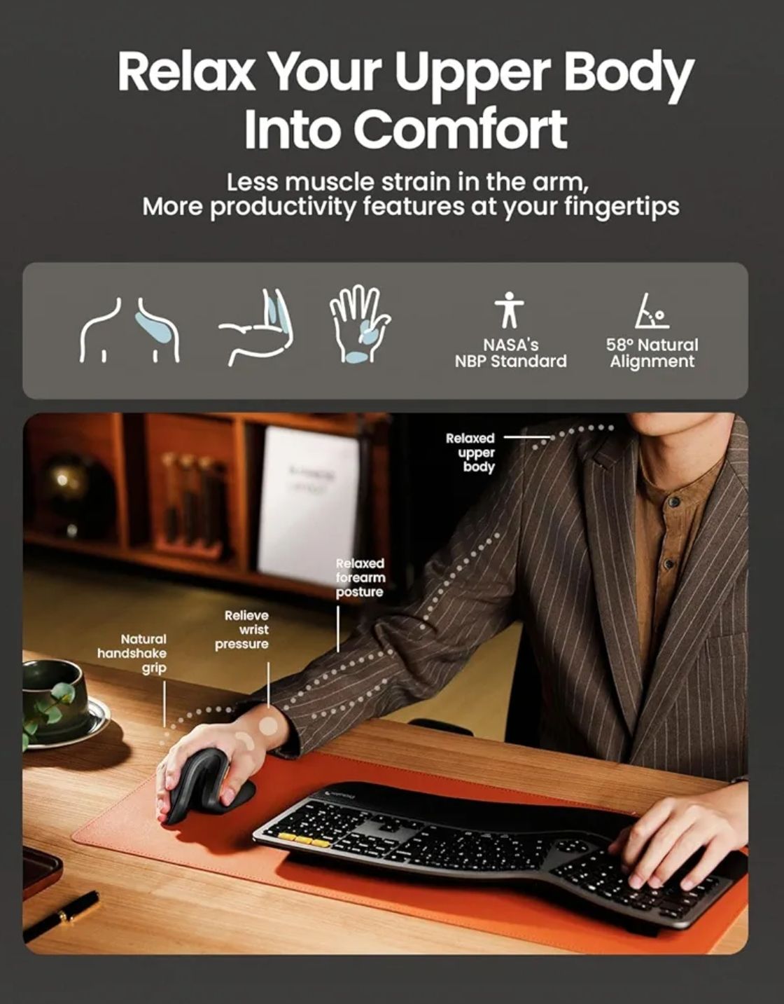 ProtoArc - mouse ergonómico 