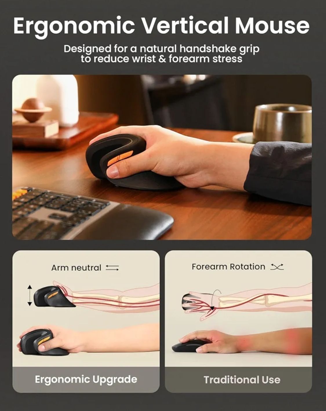 ProtoArc - mouse ergonómico 