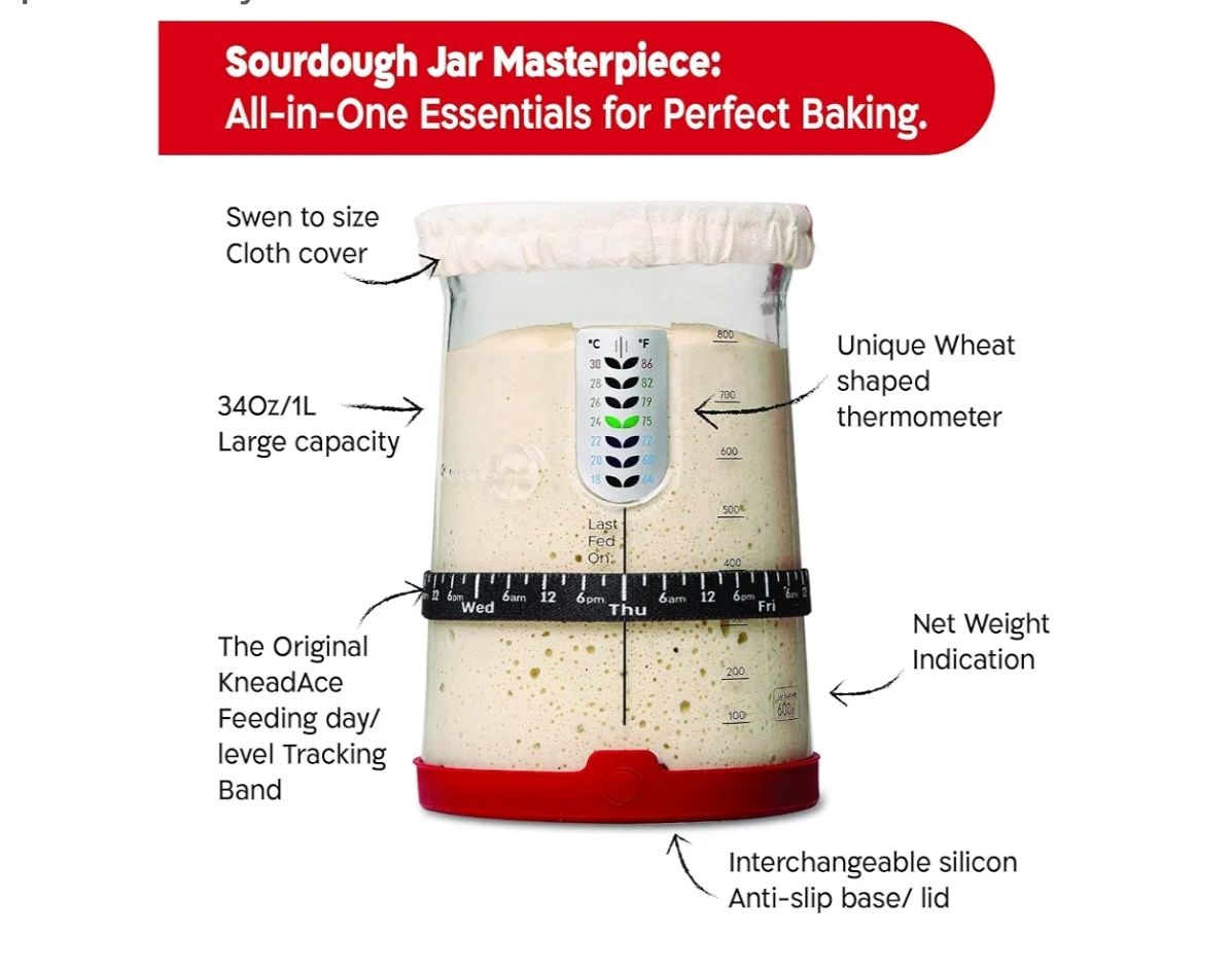Kit de arranque de masa madre Pro KNEADACE