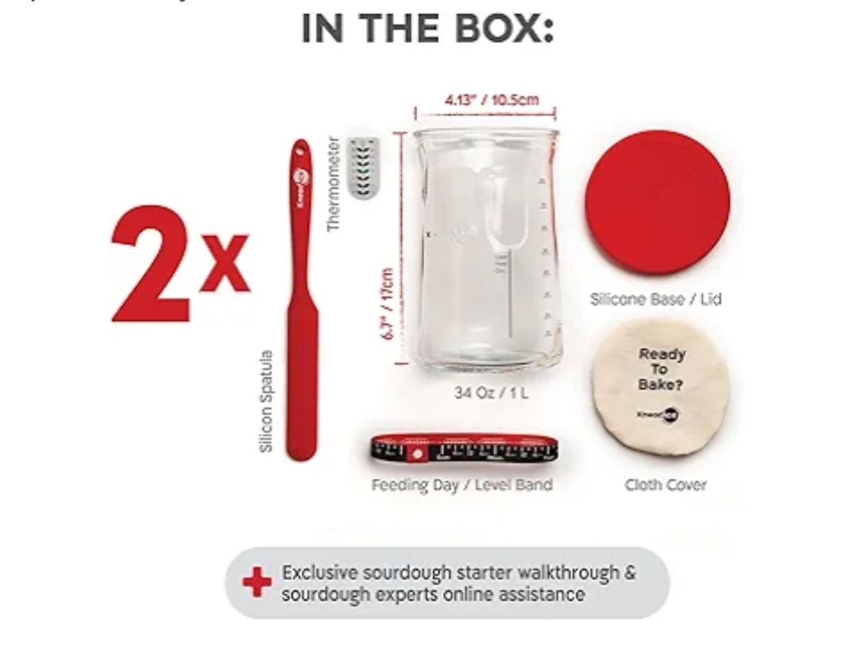Kit de arranque de masa madre Pro KNEADACE