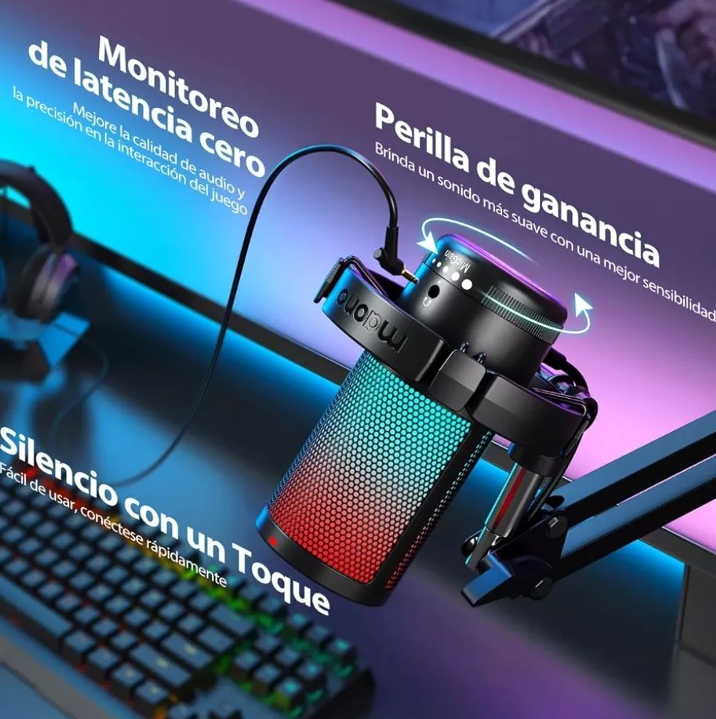 MAONO Micrófono USB para juegos