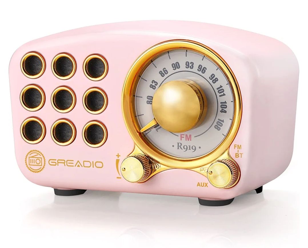 Altavoz Bluetooth retro, radio