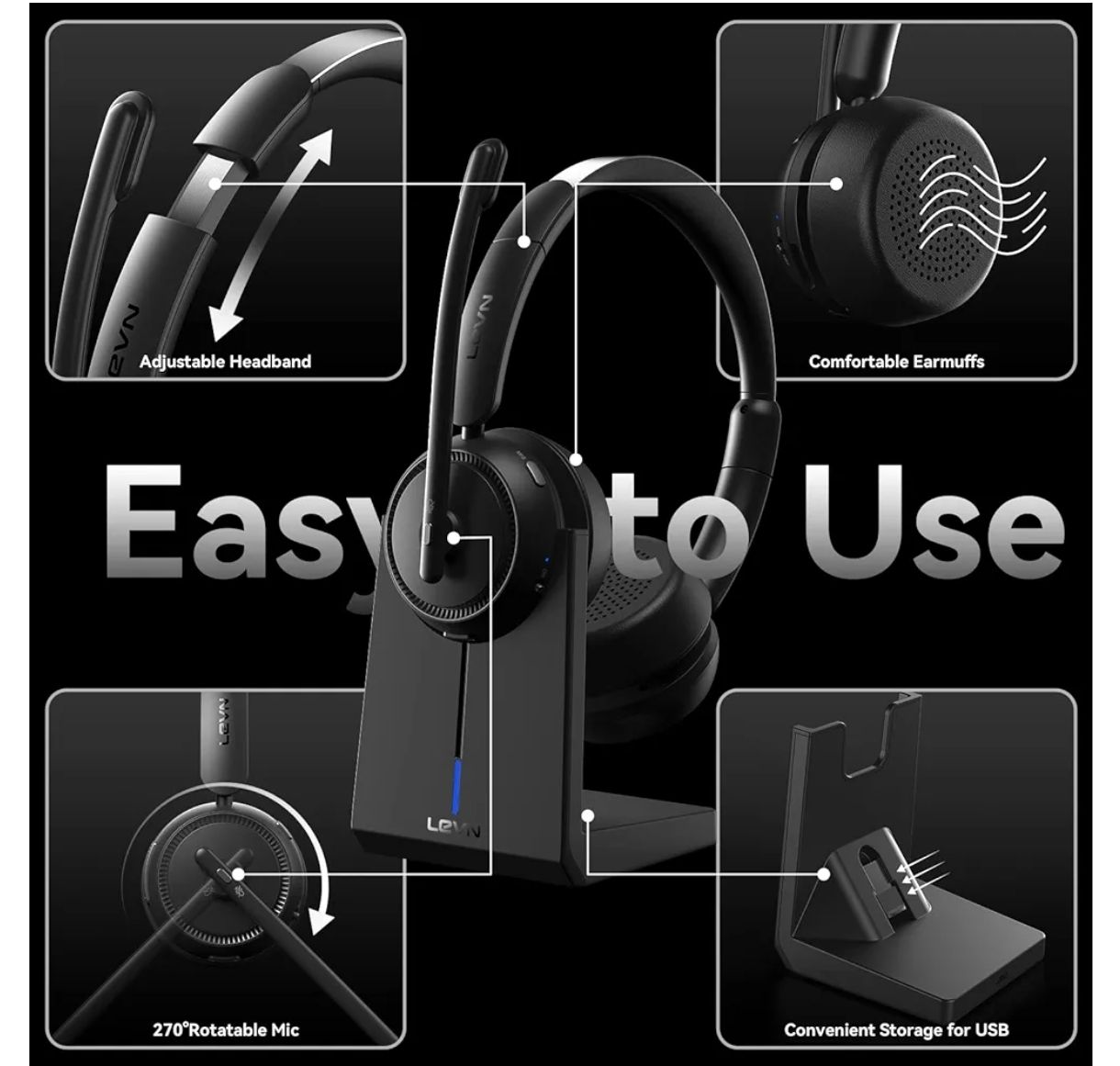 Auriculares inalámbricos con micrófono