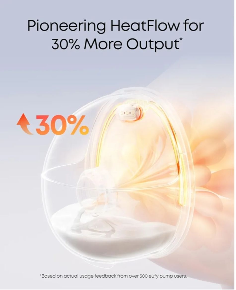 eufy Security - Extractor de leche portátil con calefacción S1 Pro