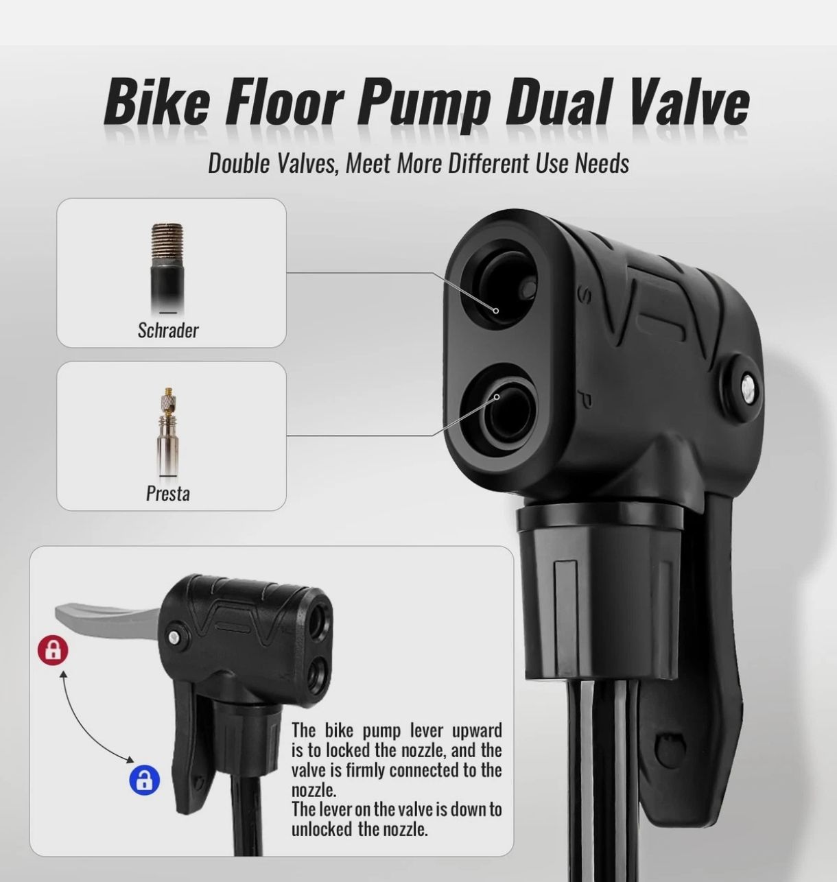 Mini bomba para bicicleta NUWAB