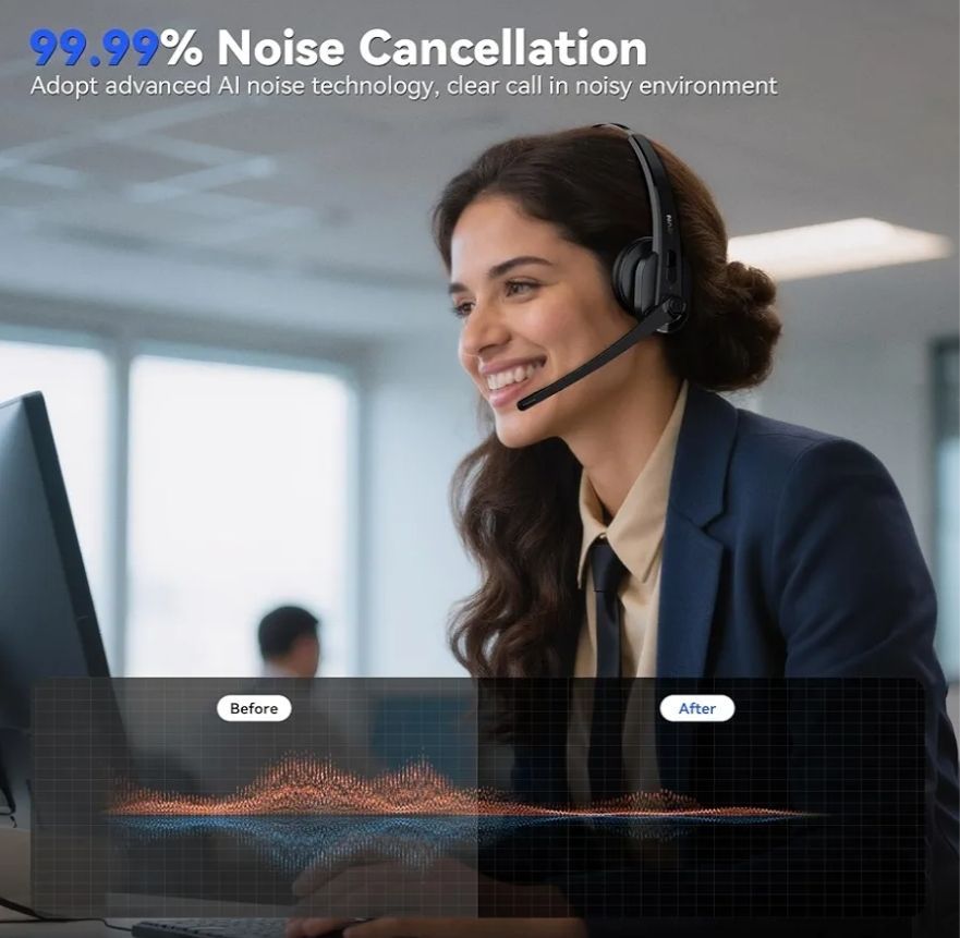 LEVN - Auriculares inalámbricos con micrófono