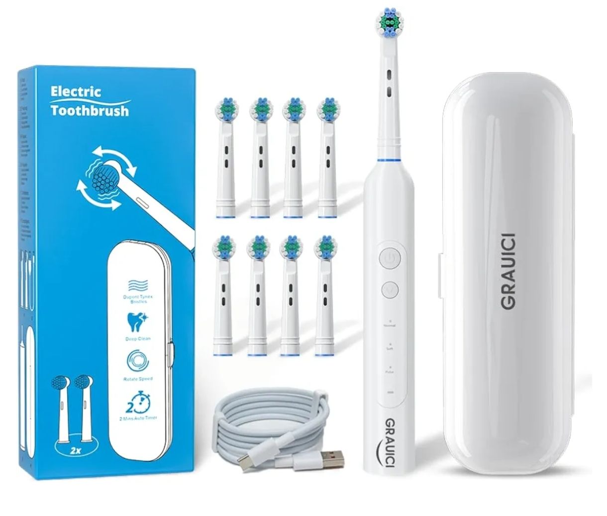 GRAUICI- Cepillo de dientes eléctrico