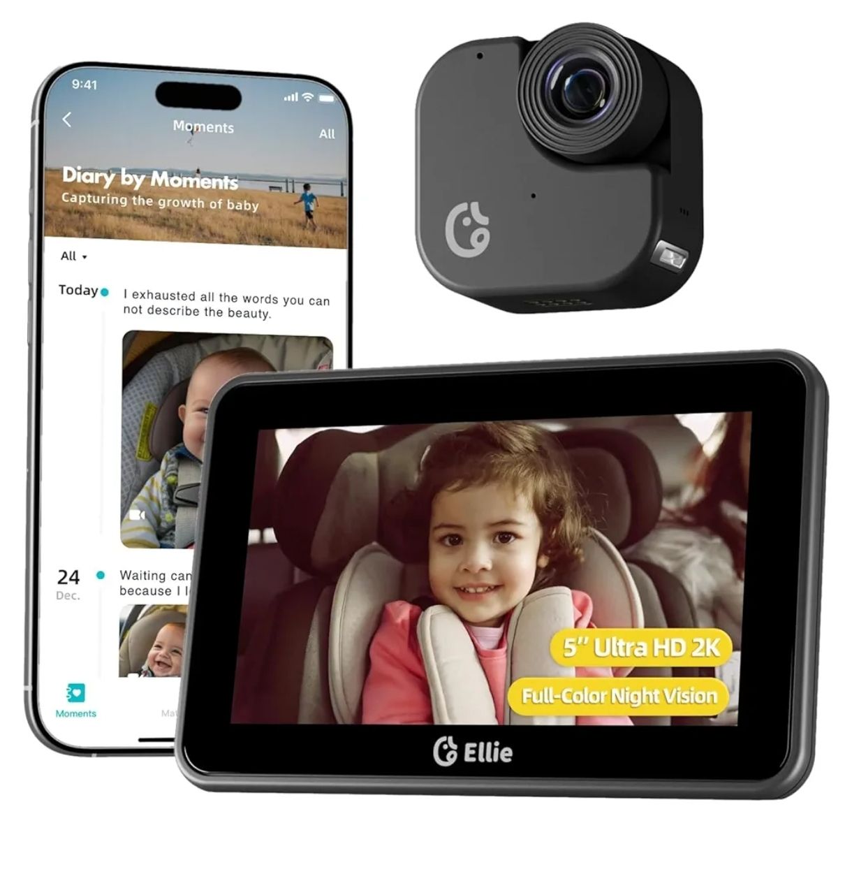 Ellie - Monitor de coche para bebé