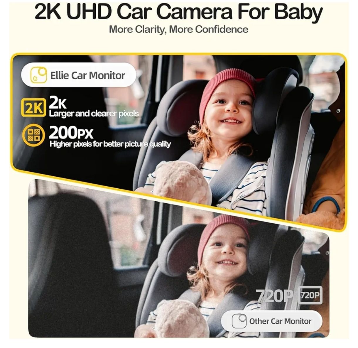 Ellie - Monitor de coche para bebé