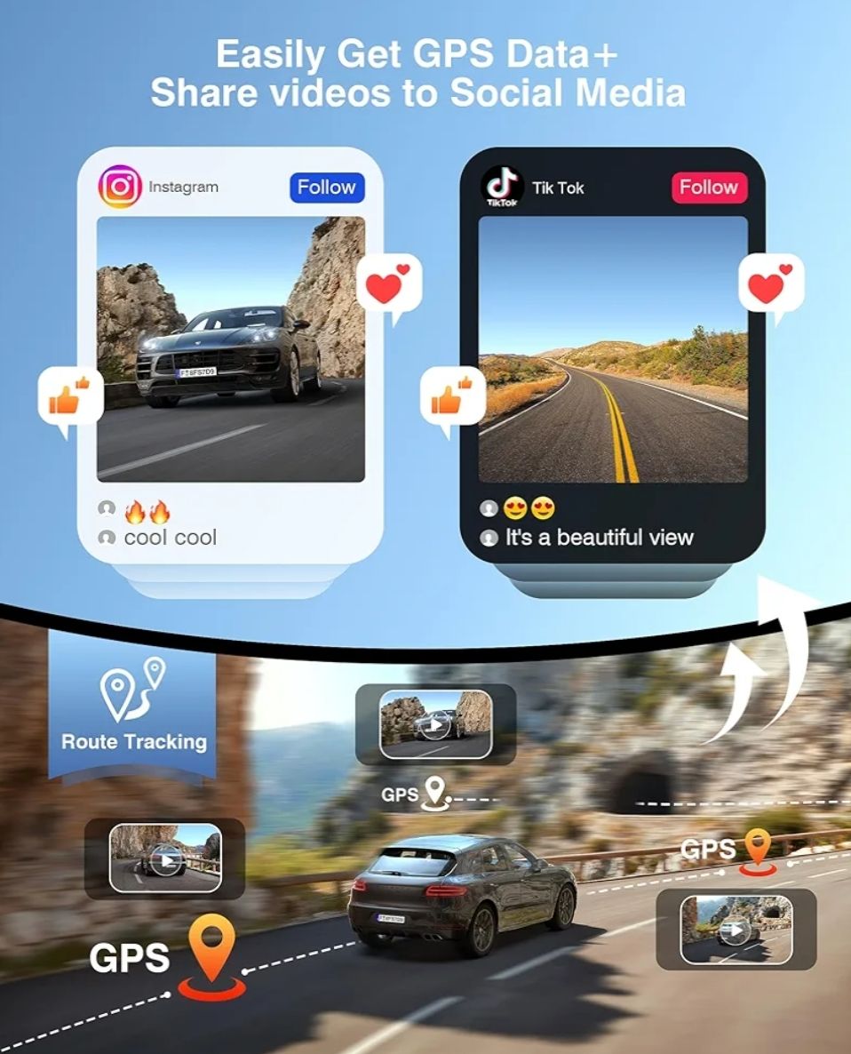 Cámara de salpicadero 4K+2K delantera y trasera