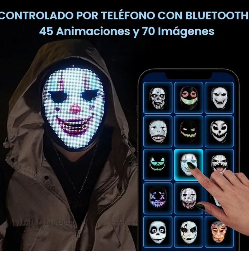Gootus - Máscara LED para transformación facial con control por aplicación