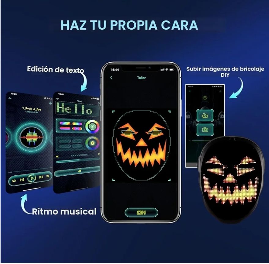 Gootus - Máscara LED para transformación facial con control por aplicación