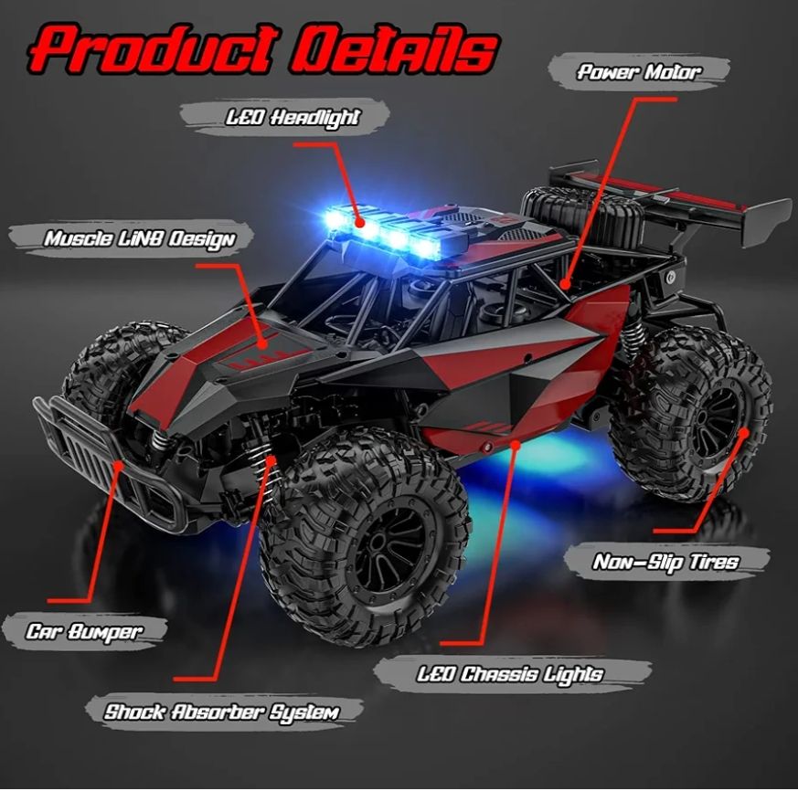 Coche RC Monster Truck Off-Road