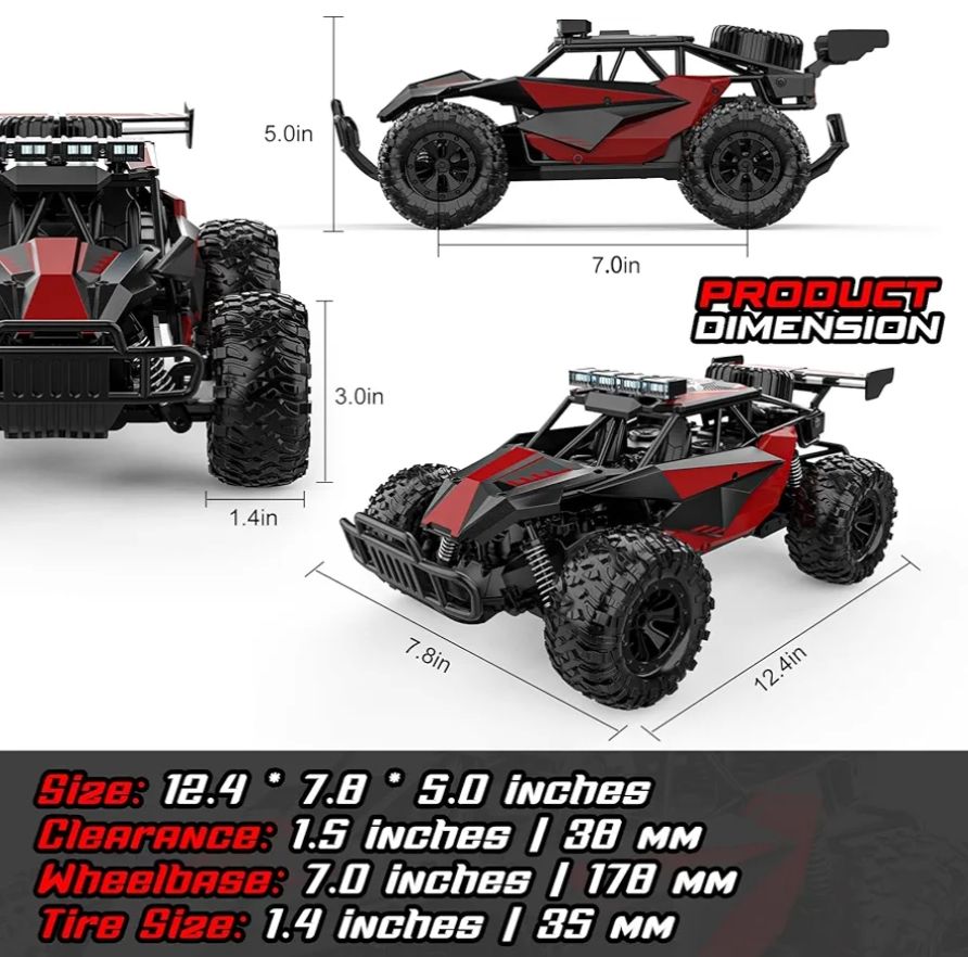 Coche RC Monster Truck Off-Road