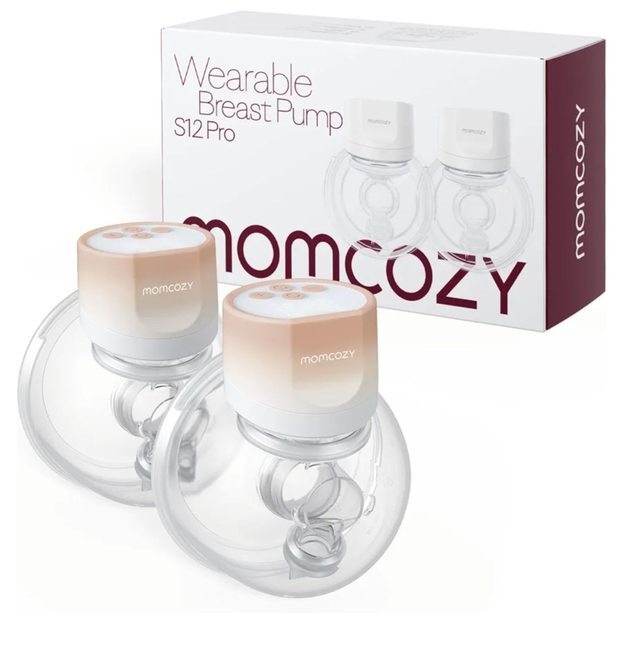 Momcozy - Bomba extractora de leche manos libres S12 Pro