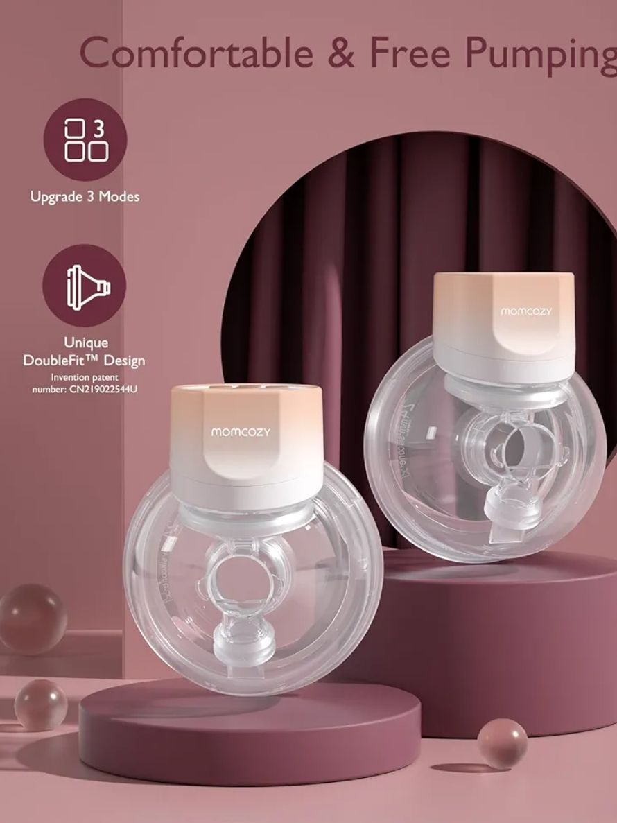 Momcozy - Bomba extractora de leche manos libres S12 Pro