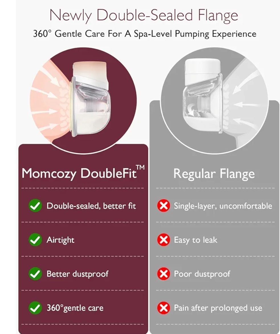 Momcozy - Bomba extractora de leche manos libres S12 Pro