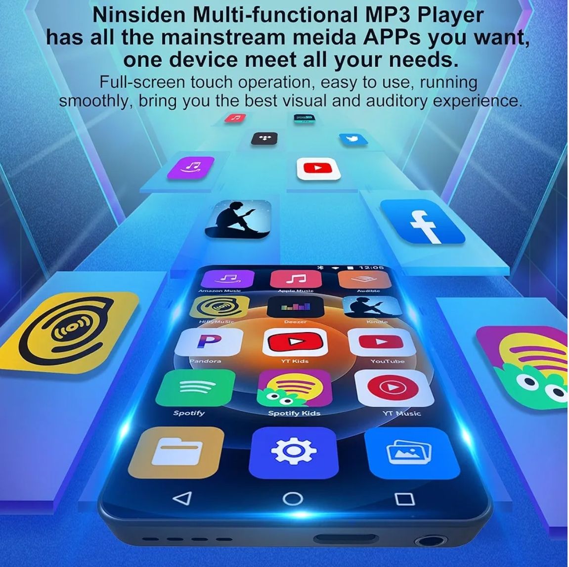 Reproductor de MP3 portátil de 144 GB