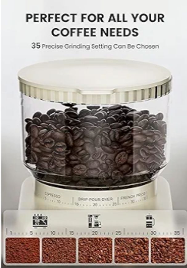 Gevi - Molinillo de café eléctrico