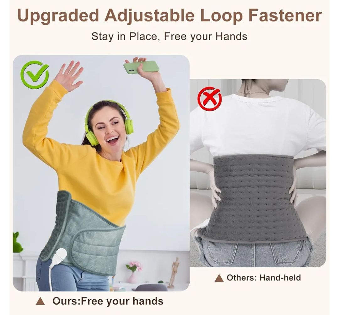 Almohadilla térmica para aliviar el dolor de espalda