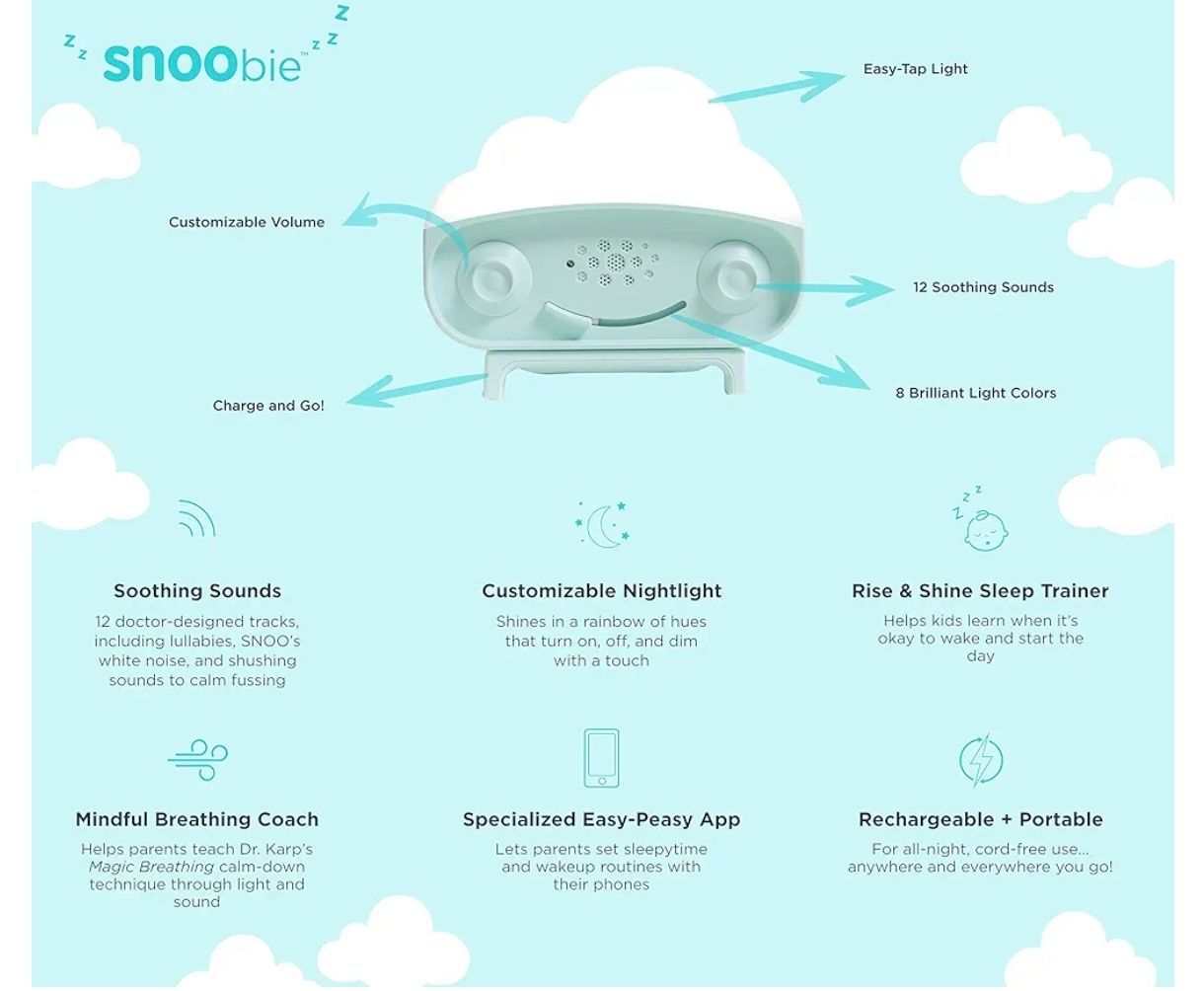 Happiest Baby SNOObie - Máquina inteligente de ruido blanco - 
