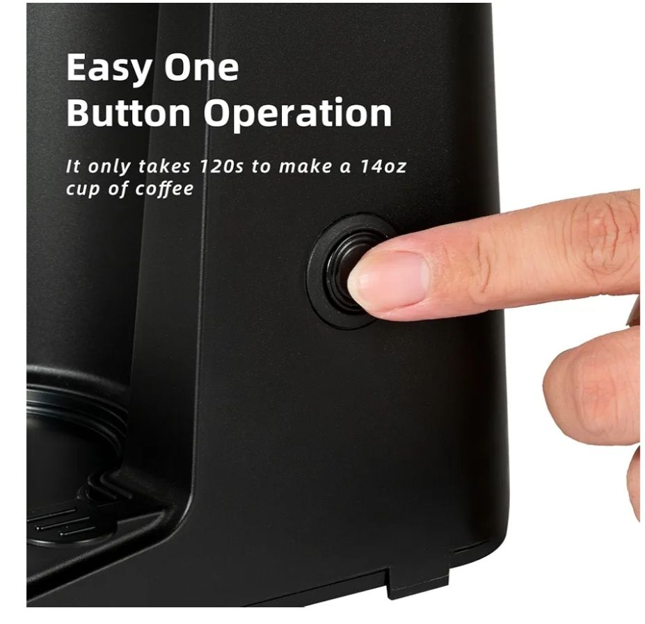 Cafetera de taza K de una sola porción 2 en 1 máquina