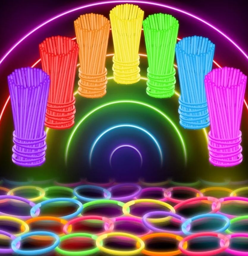 Paquete de 100 palos brillantes ultrabrillantes a granel