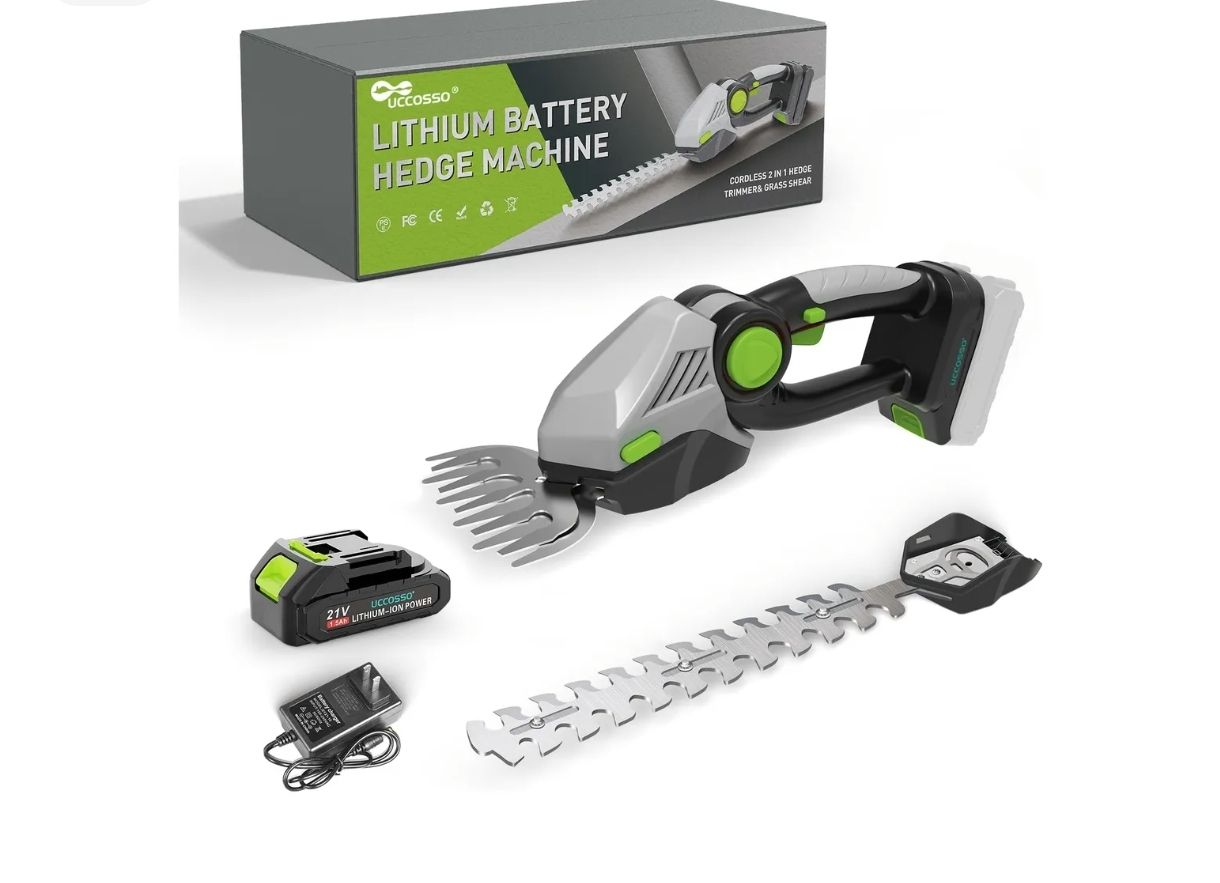 Cortasetos Inalámbrico 21 V Tijeras Eléctricas 2 En 1