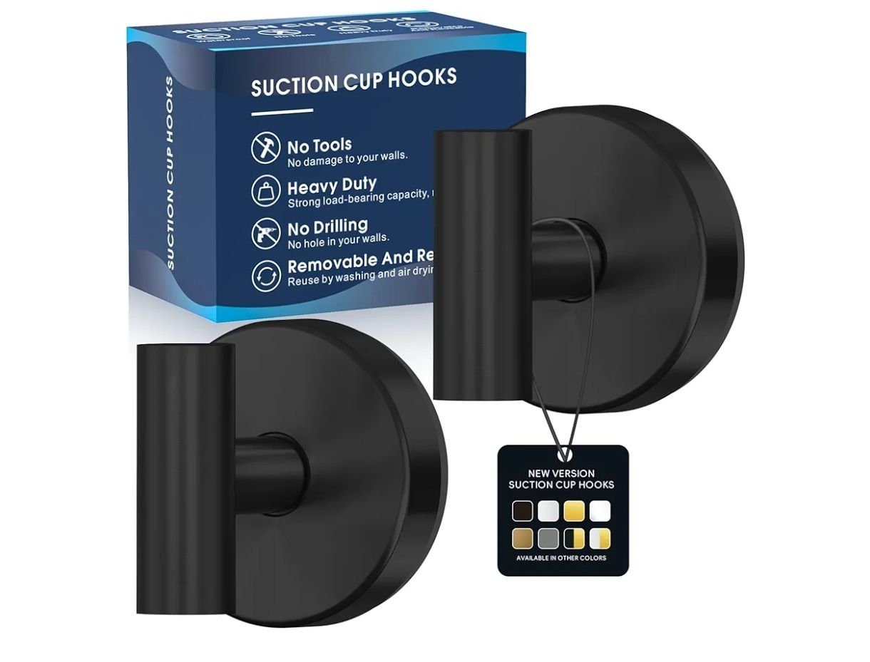 : MOTAIPEAK Ganchos de ventosa para ducha