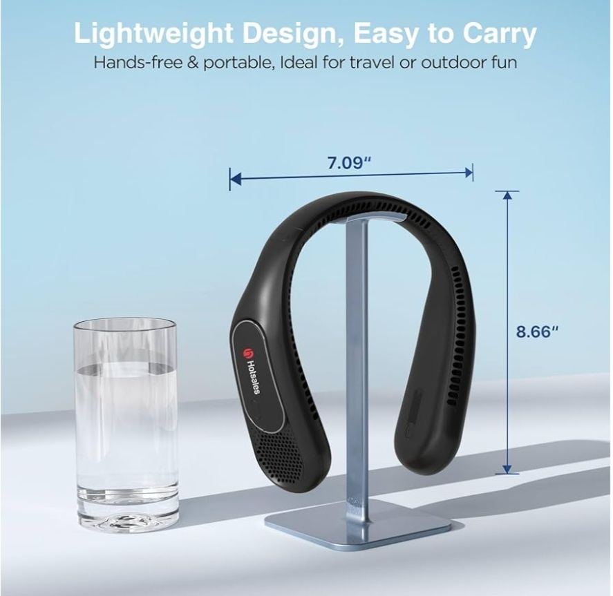 Hotsales - Ventilador de cuello, manos libres