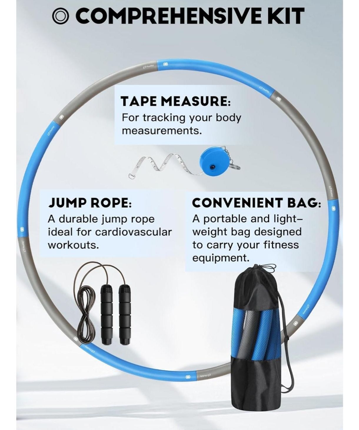 Aro De Ejercicio Ajustable Phobby Hoop V2 1 Kg Con