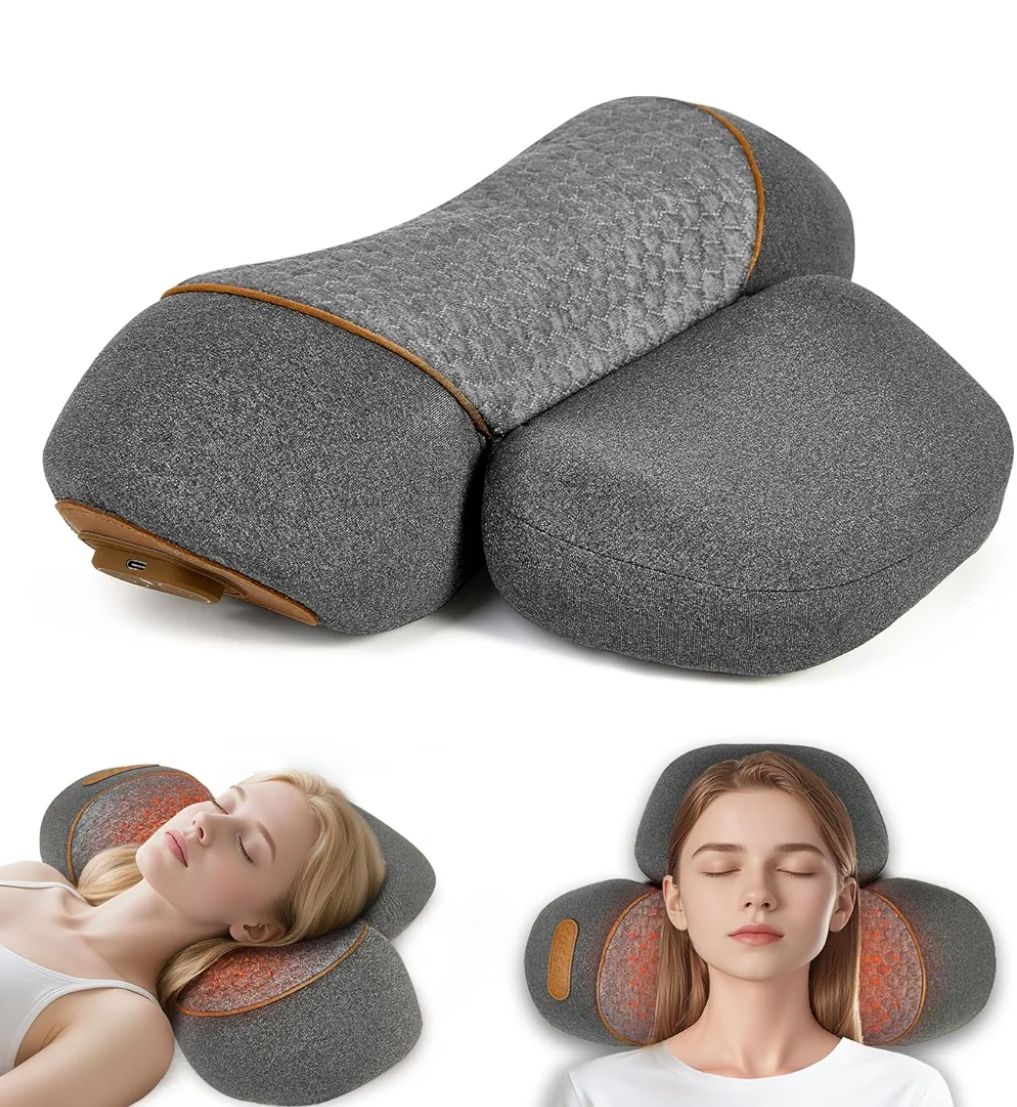 Almohada masajeadora de cuello térmica