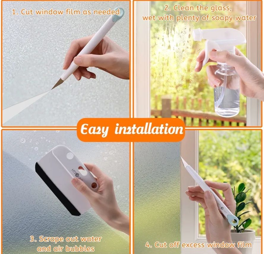 Kit de instalación para privacidad de ventanas