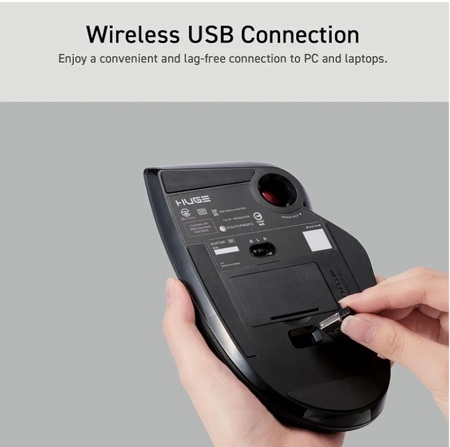 ELECOM M-HT1DRBK Mouse Inalámbrico