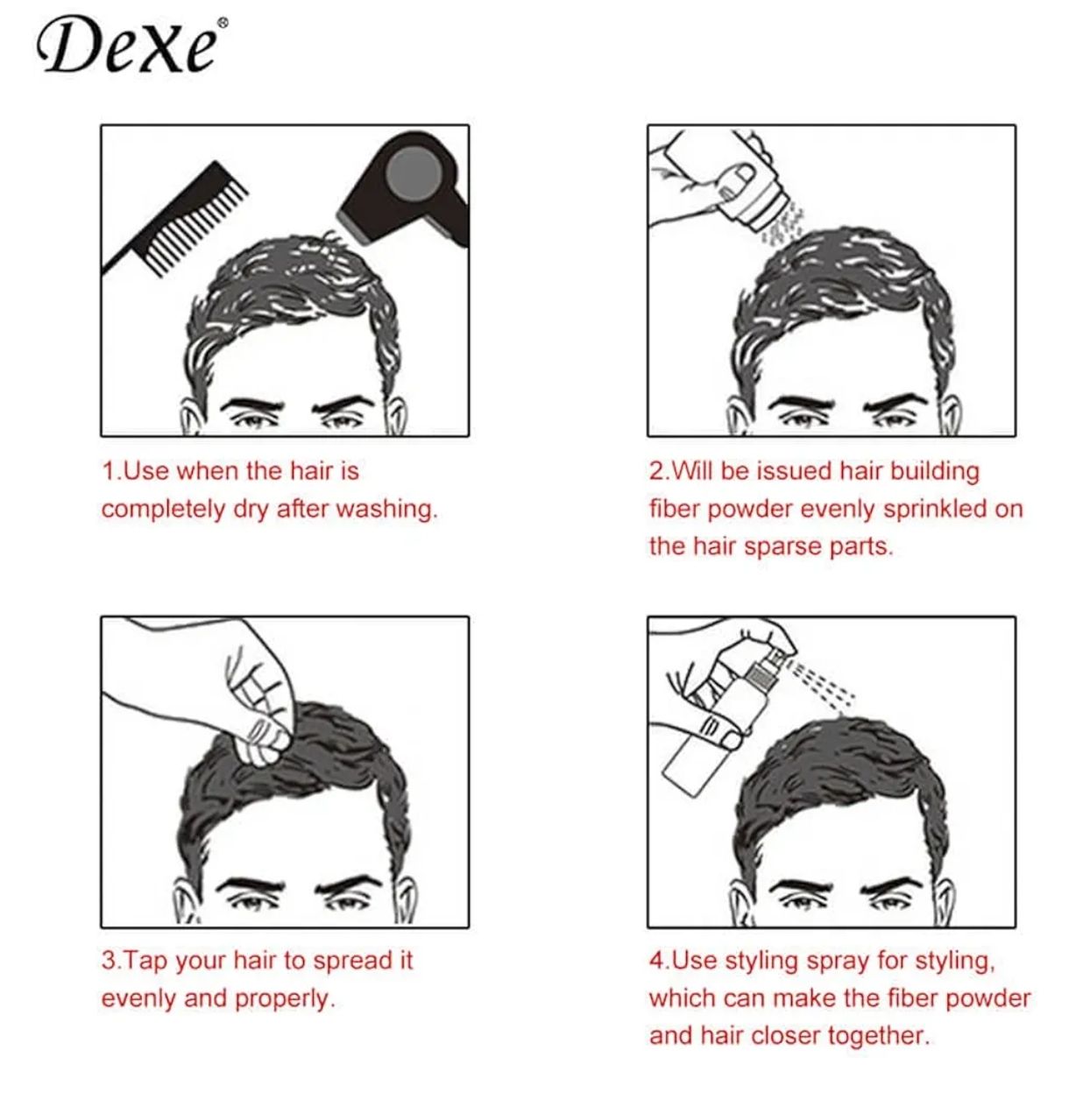 Dexe group | Fibras capilares fáciles de usar