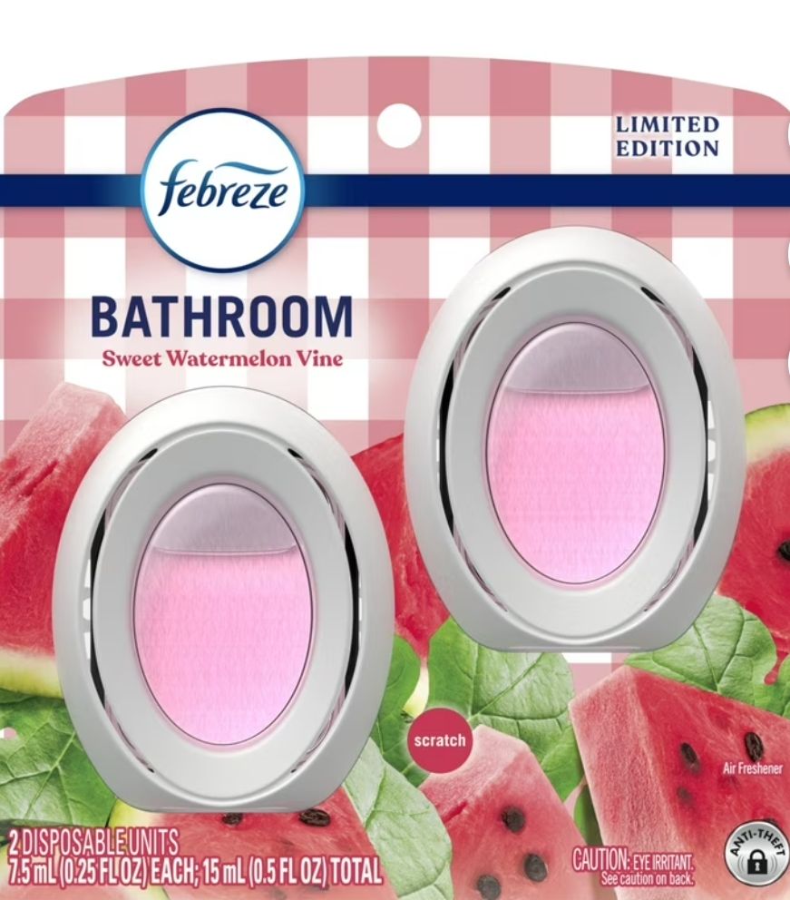 Ambientador Febreze para espacios pequeños con aroma a sandía dulce