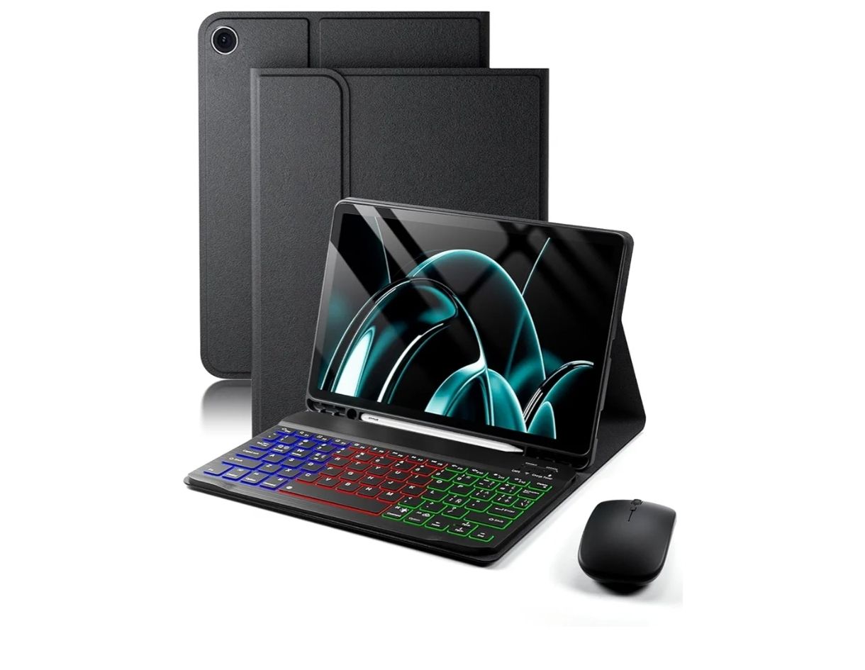 Funda Teclado Español (Incluye Ñ) para Samsung Galaxy Tab A9+ / A9 Plus 11 Pulgadas 